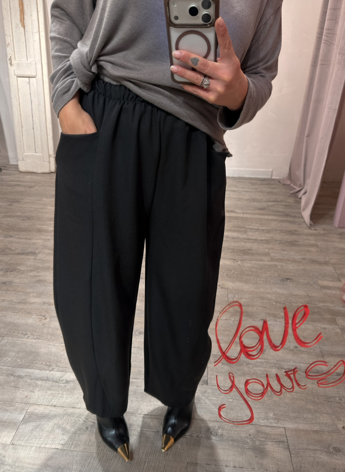 Pantalone Carota tasche Ginevra +colori
