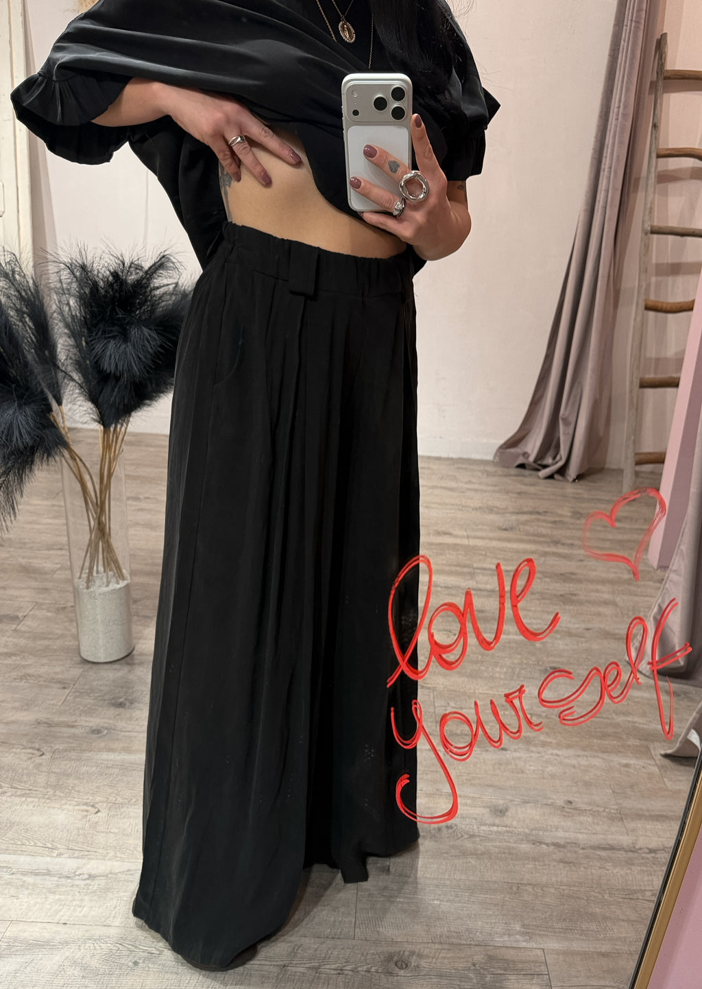 Pantalone Parisienne Viscosa Lavata +colori