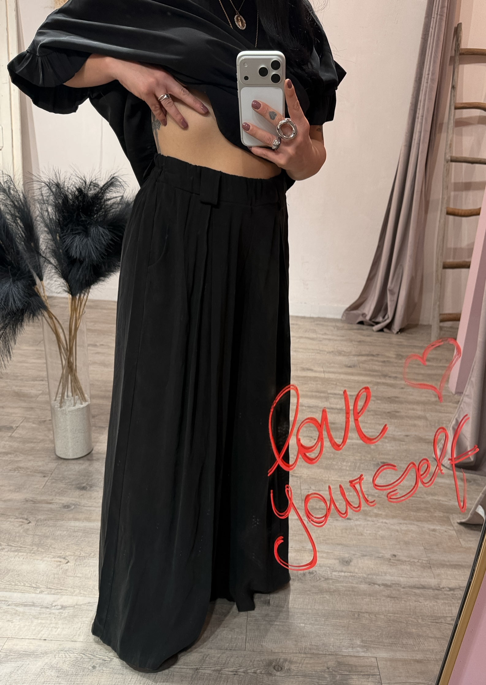 Pantalone Parisienne Viscosa Lavata +colori