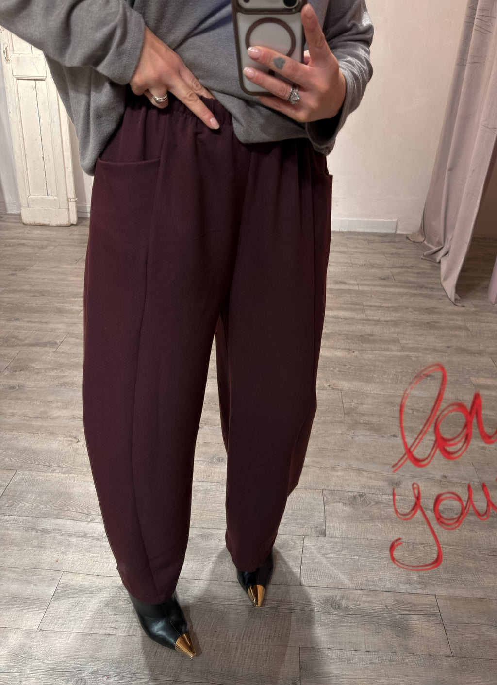 Pantalone Carota tasche Ginevra +colori