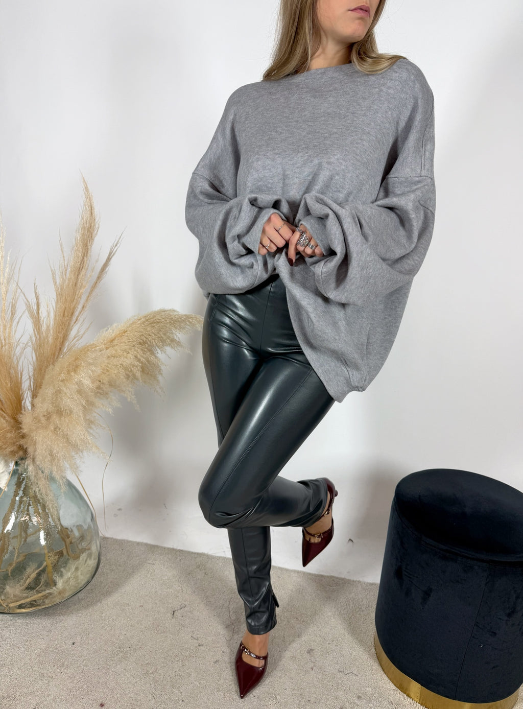 Panta Leggings Pelle Kostumn1 Asfalto