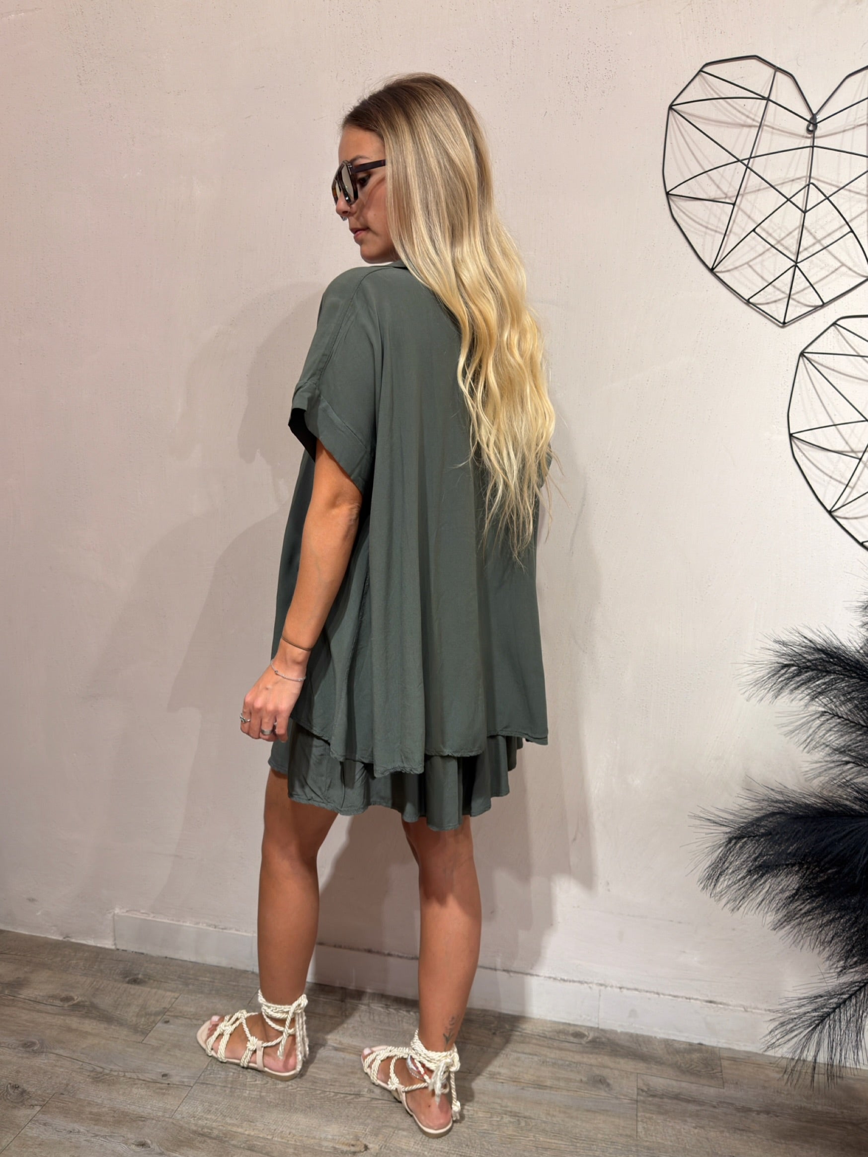 Set Camicia+Short Viscosa +colori