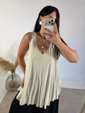 Maxi Canotta Viscosa Crochet Corda
