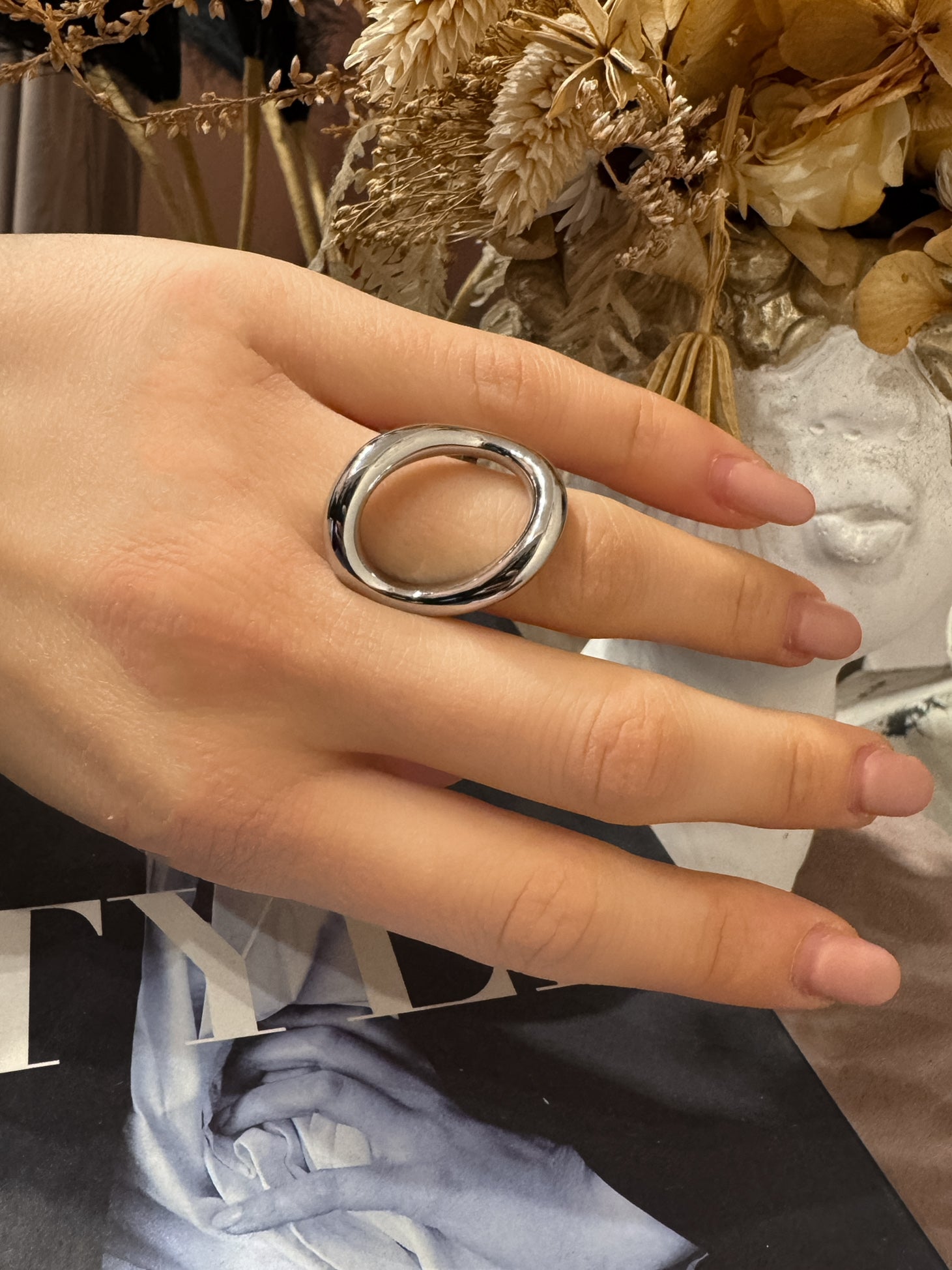 Anello Ovale Irregolare +Colori