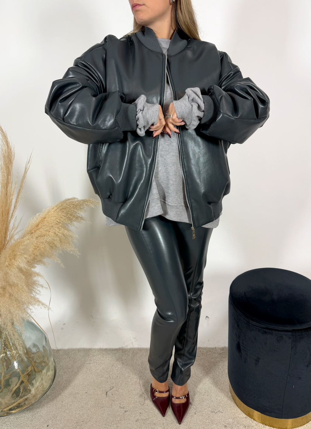 Panta Leggings Pelle Kostumn1 Asfalto
