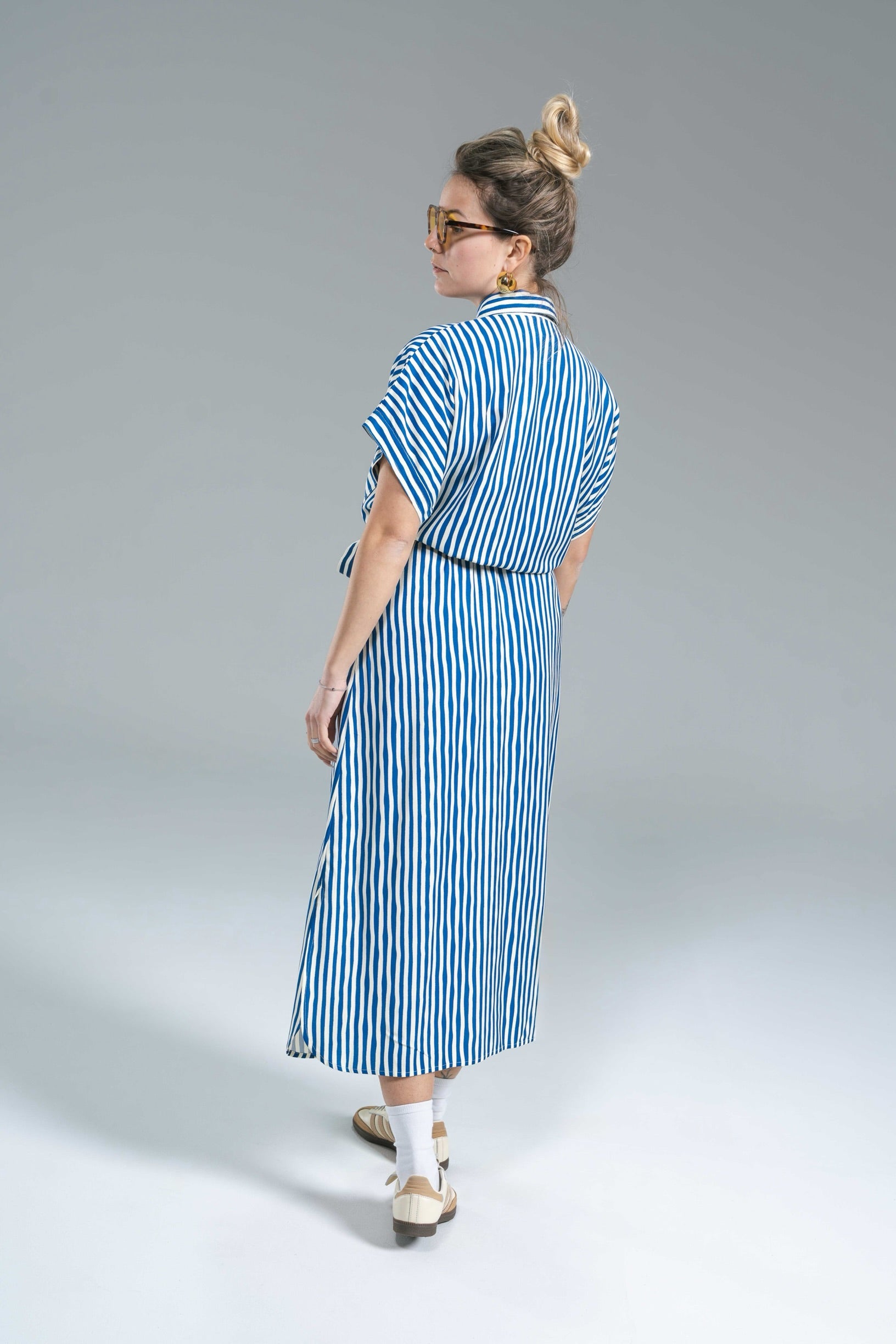 Abito Midi Chemisier Bacchetta Blu Compania Fantastica