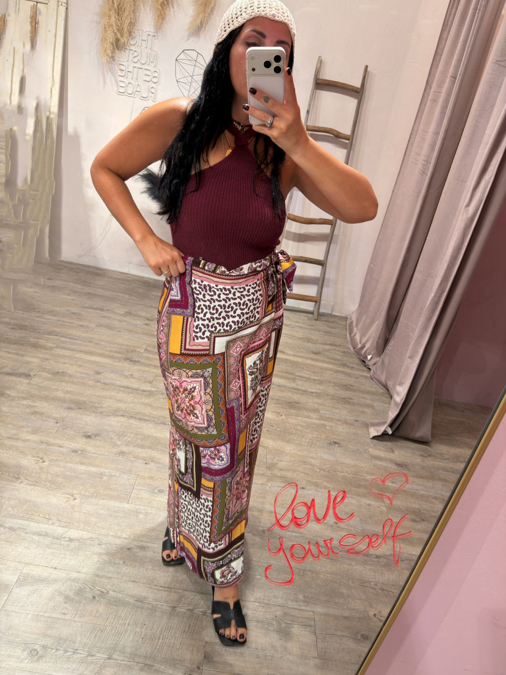 Top Scollo America in Maglia Kontatto +colori