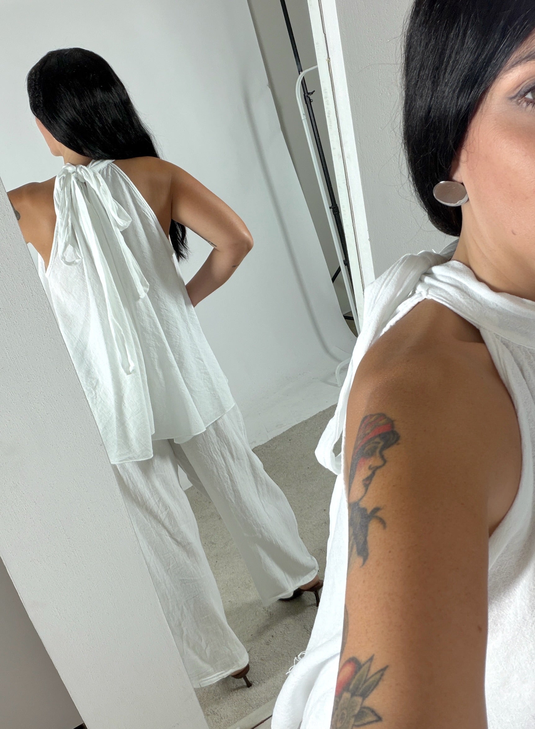 Top America Lino Garza Bianco
