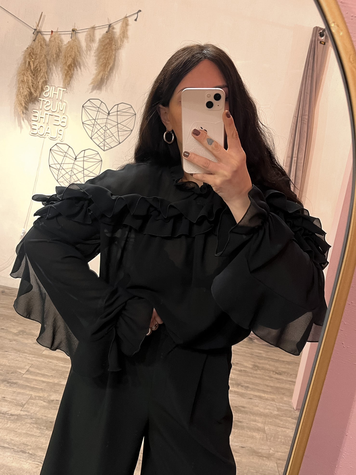 Blusa Rouches Cipria Kostumn1