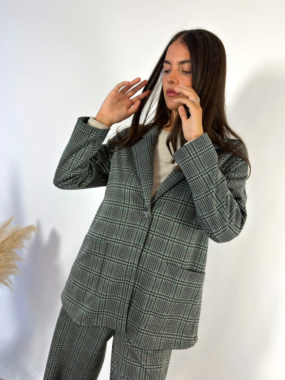 Blazer Over Principe De Galles Surkana