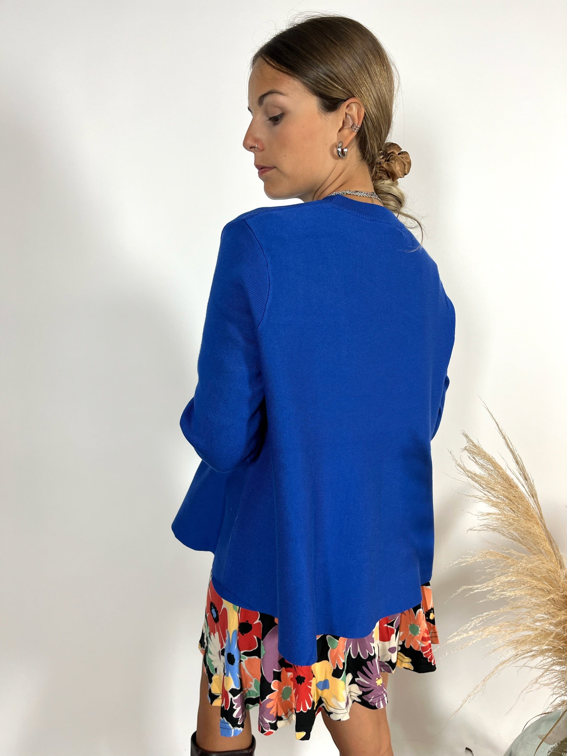 Maglia Ruota Viscosa Blu Elettrico