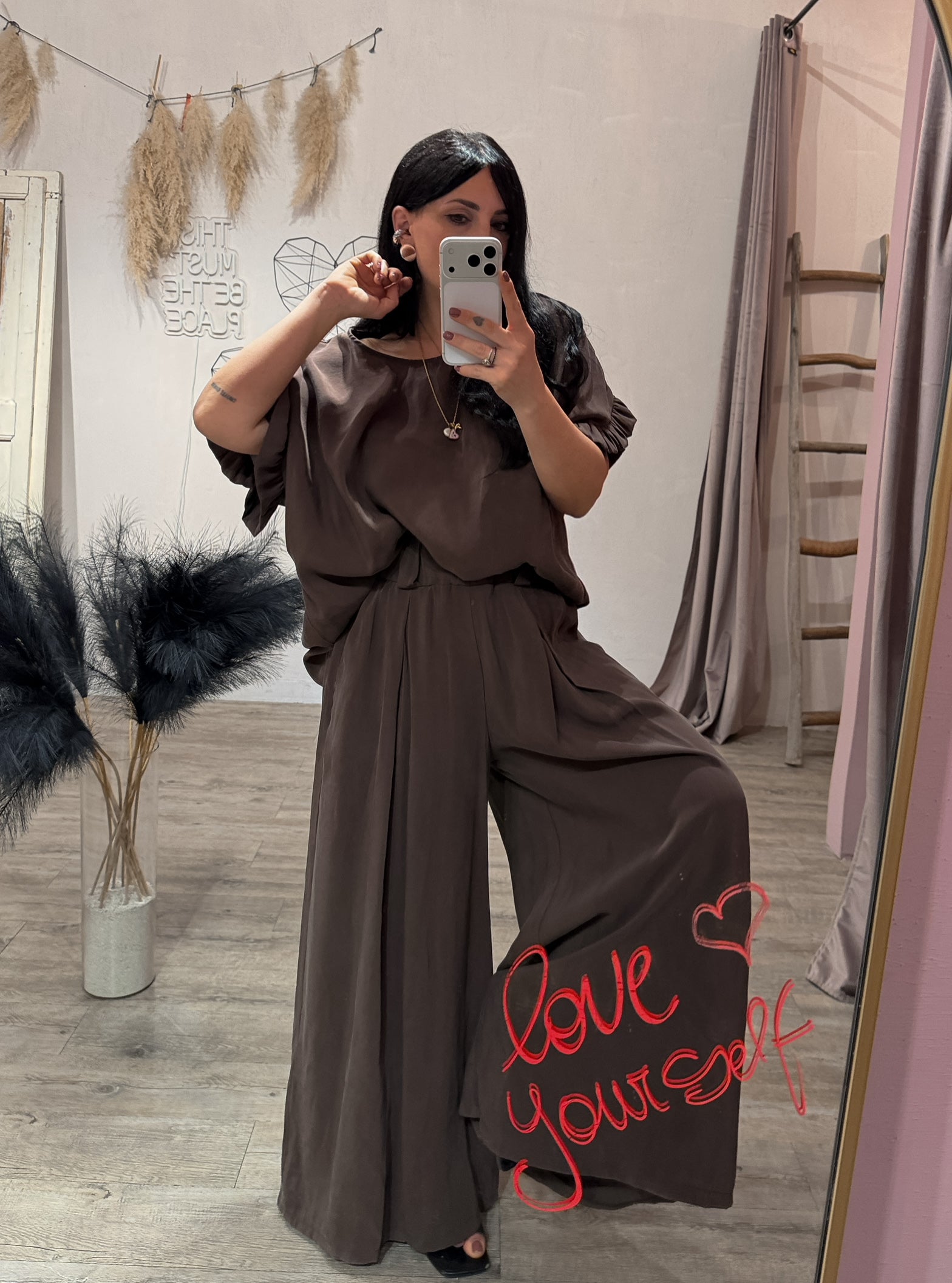 Set Parisienne Panta+Blusa Viscosa Lavata +colori