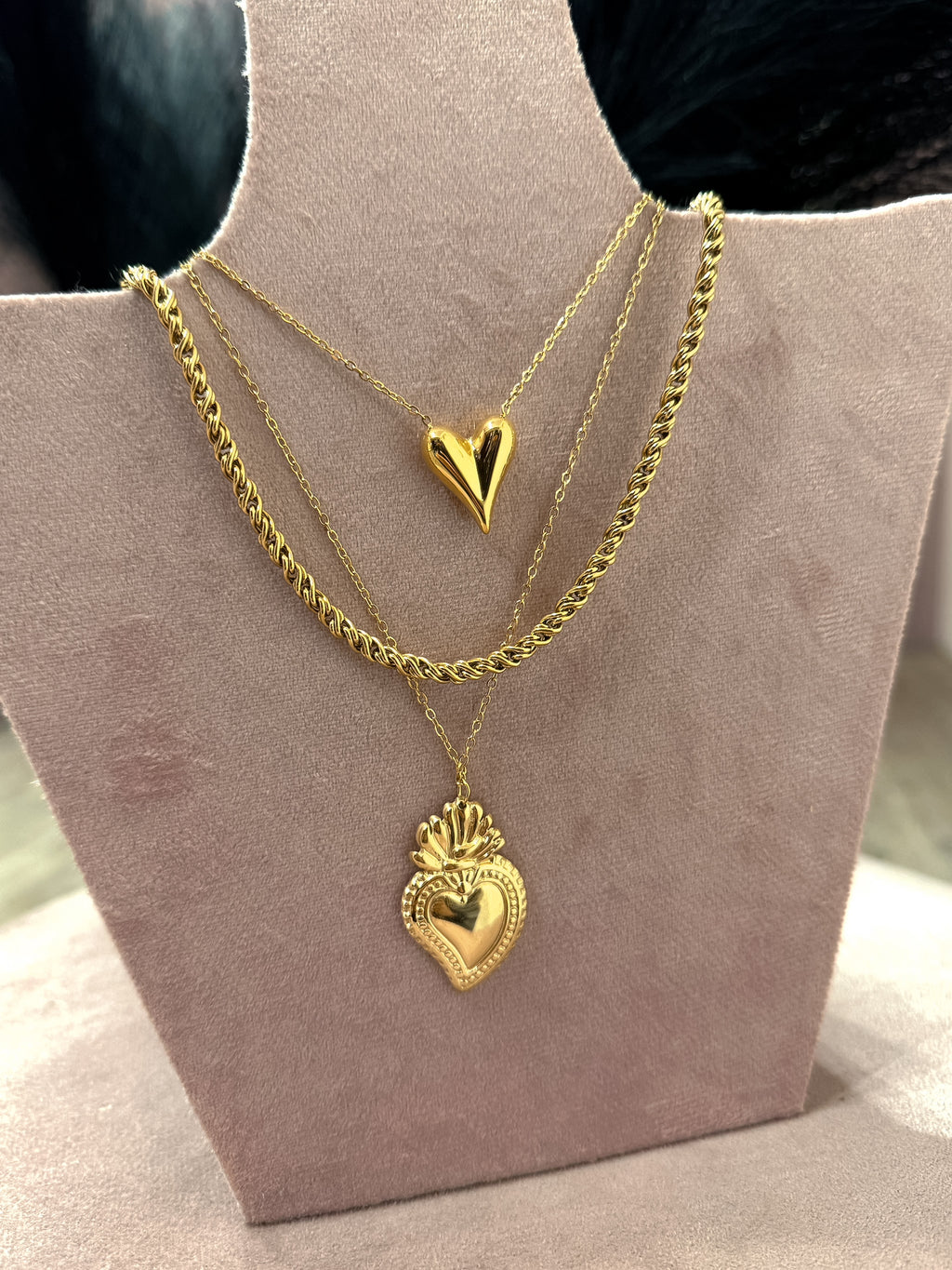 Collana Cuore Sacro Grande +Colori