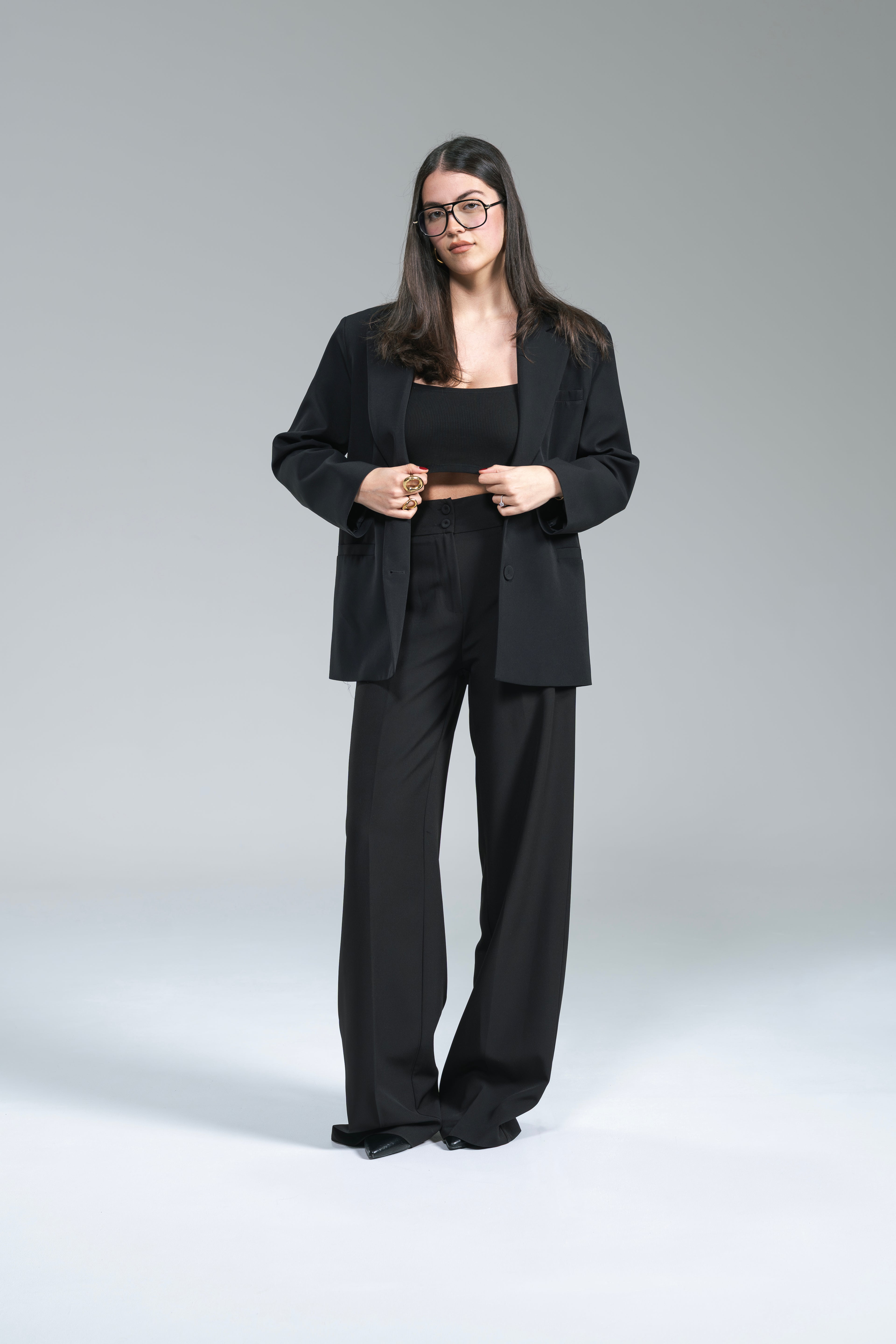 Pantalone Palazzo Elegance Kostumn1 Nero