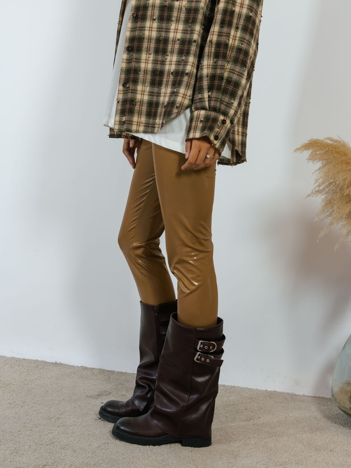 Leggings Spalmato Kostumn1 Oliva