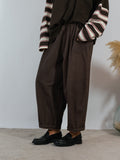 Pantalone Balloon Denim Kostumn1 Cioccolato