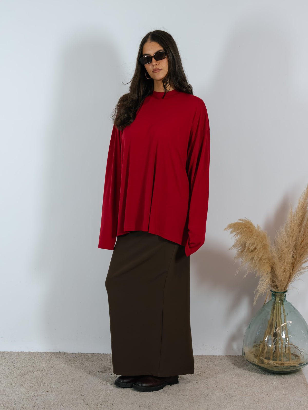 Maxi Maglia Manica Lunga Viscosa Kostumn1 +colori