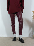 Leggings Spalmato Kostumn1 Borgogna