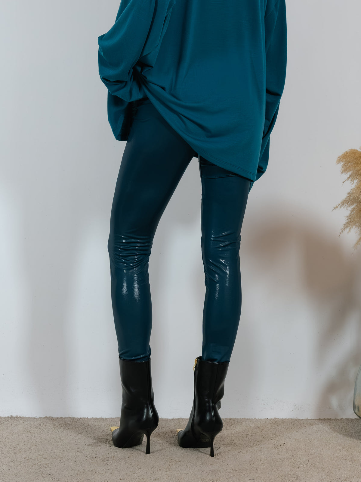 Leggings Spalmato Kostumn1 Petrolio