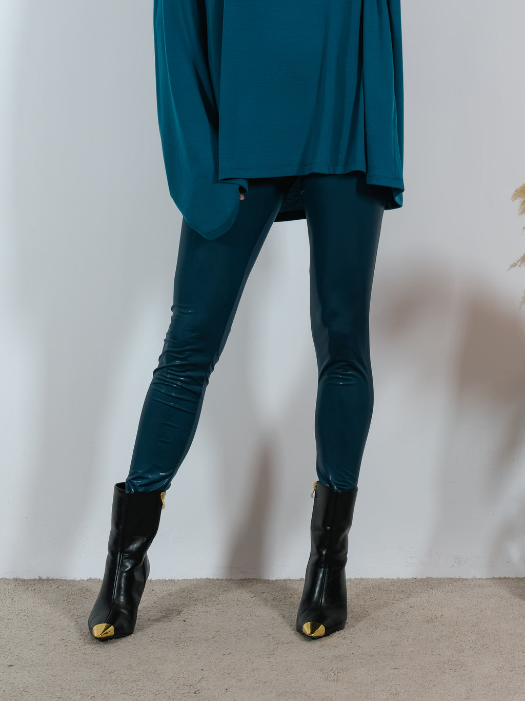 Leggings Spalmato Kostumn1 Petrolio