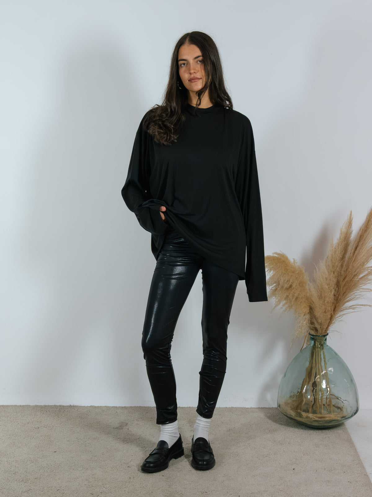 Leggings Spalmato Kostumn1 Nero