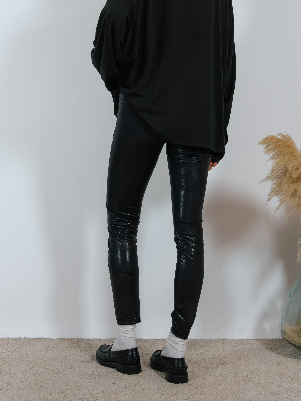 Leggings Spalmato Kostumn1 Nero