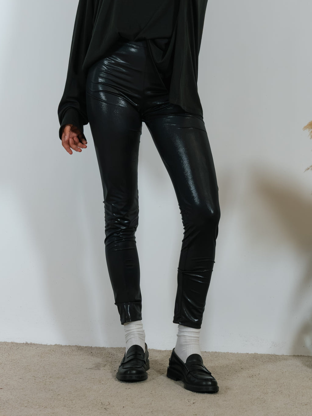 Leggings Spalmato Kostumn1 Nero