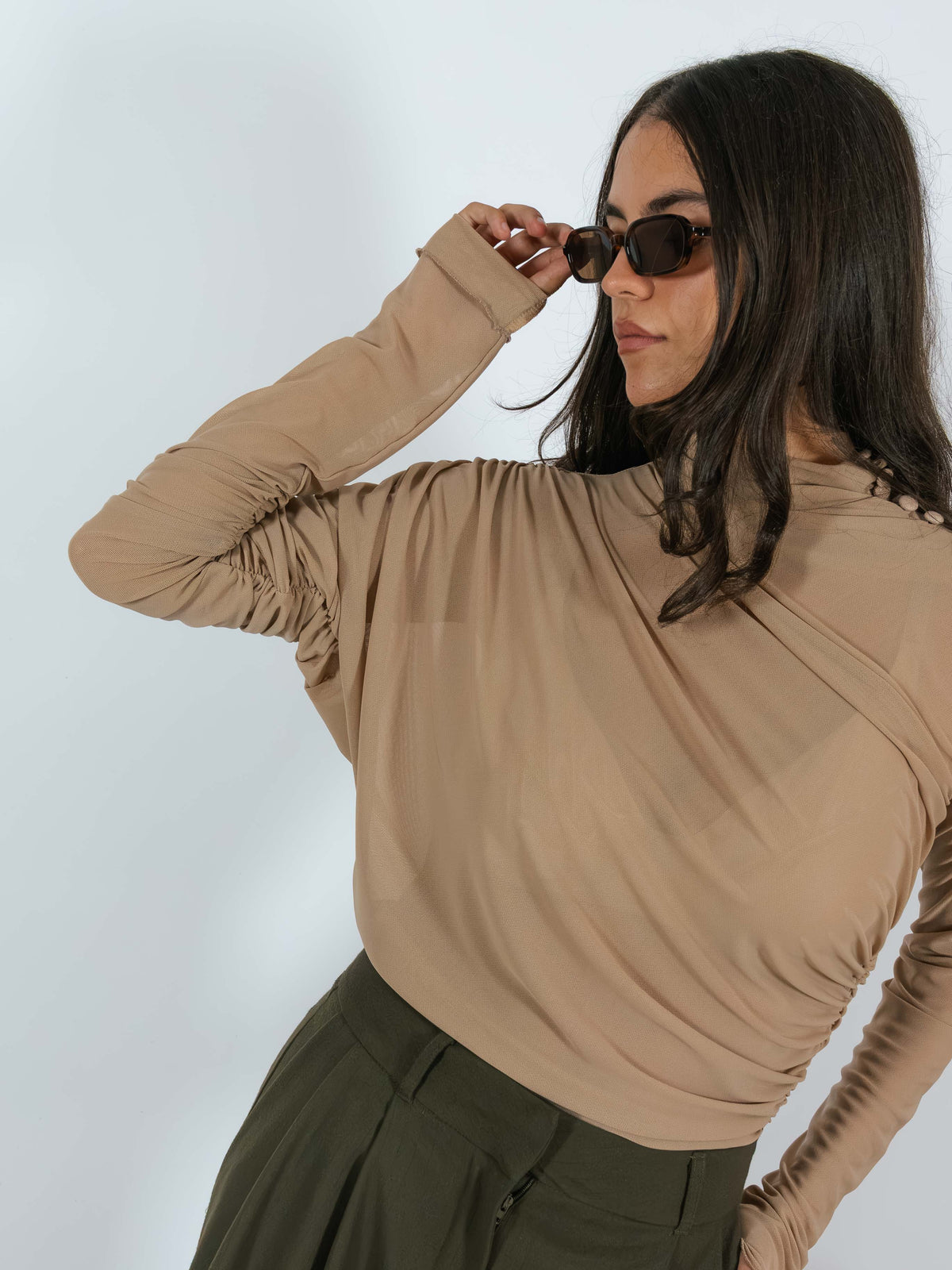 Body Tulle Drappeggio Kostumn1 Nude