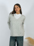 Maglia Scollo V YouDecide Grigio Melange