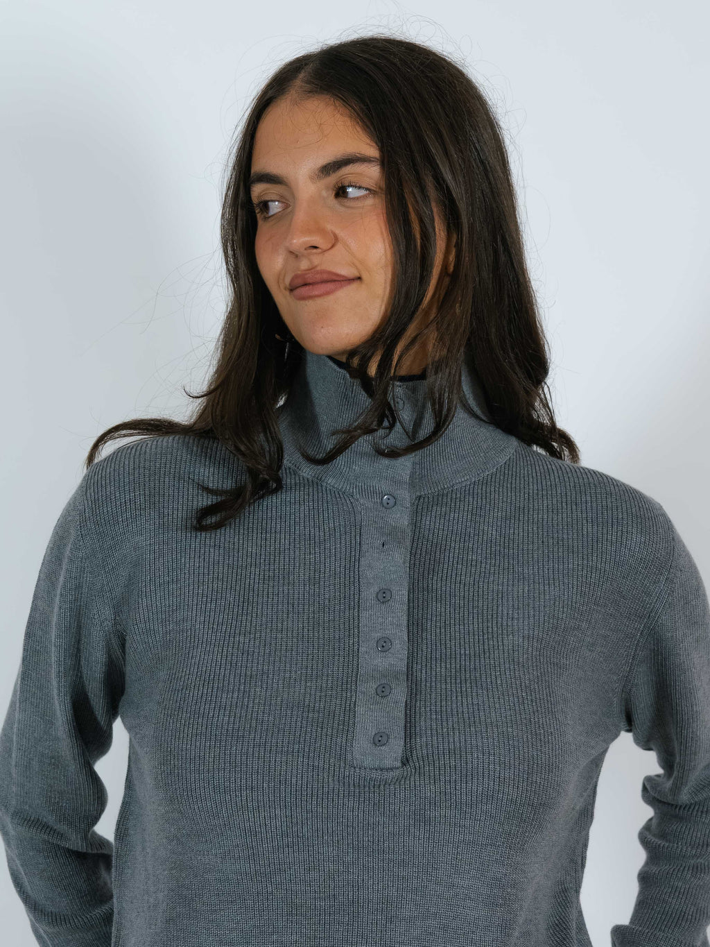 Pull Serafino Doppio Colletto YouDecide Grigio/Blu