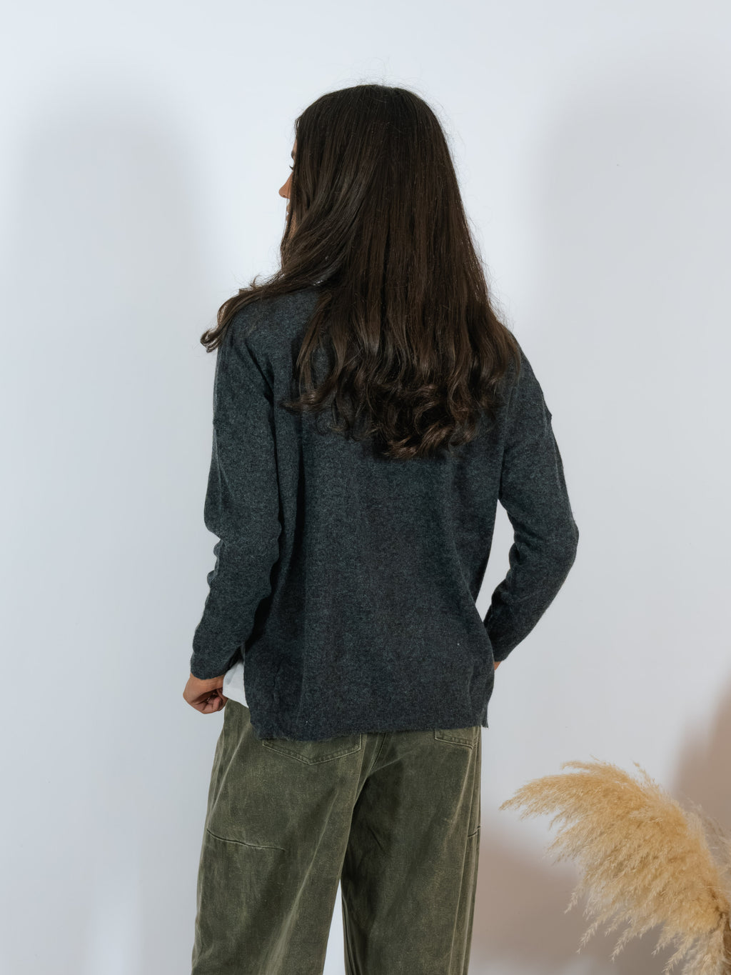 Maglia Scollo V YouDecide Antracite