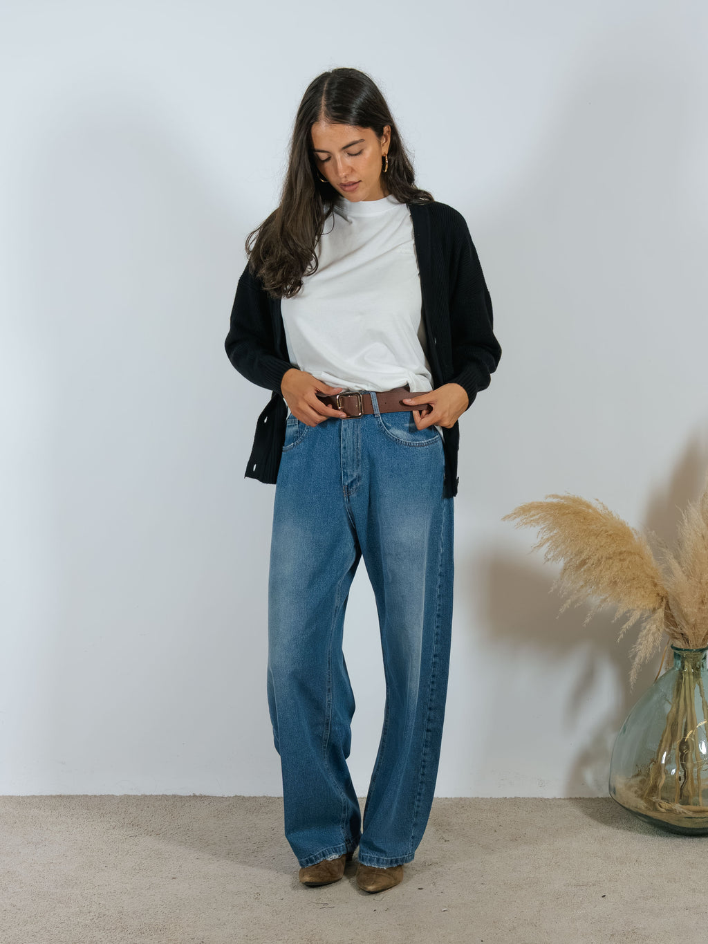 Jeans Papavero Boyfriend Kontatto Blu Medio