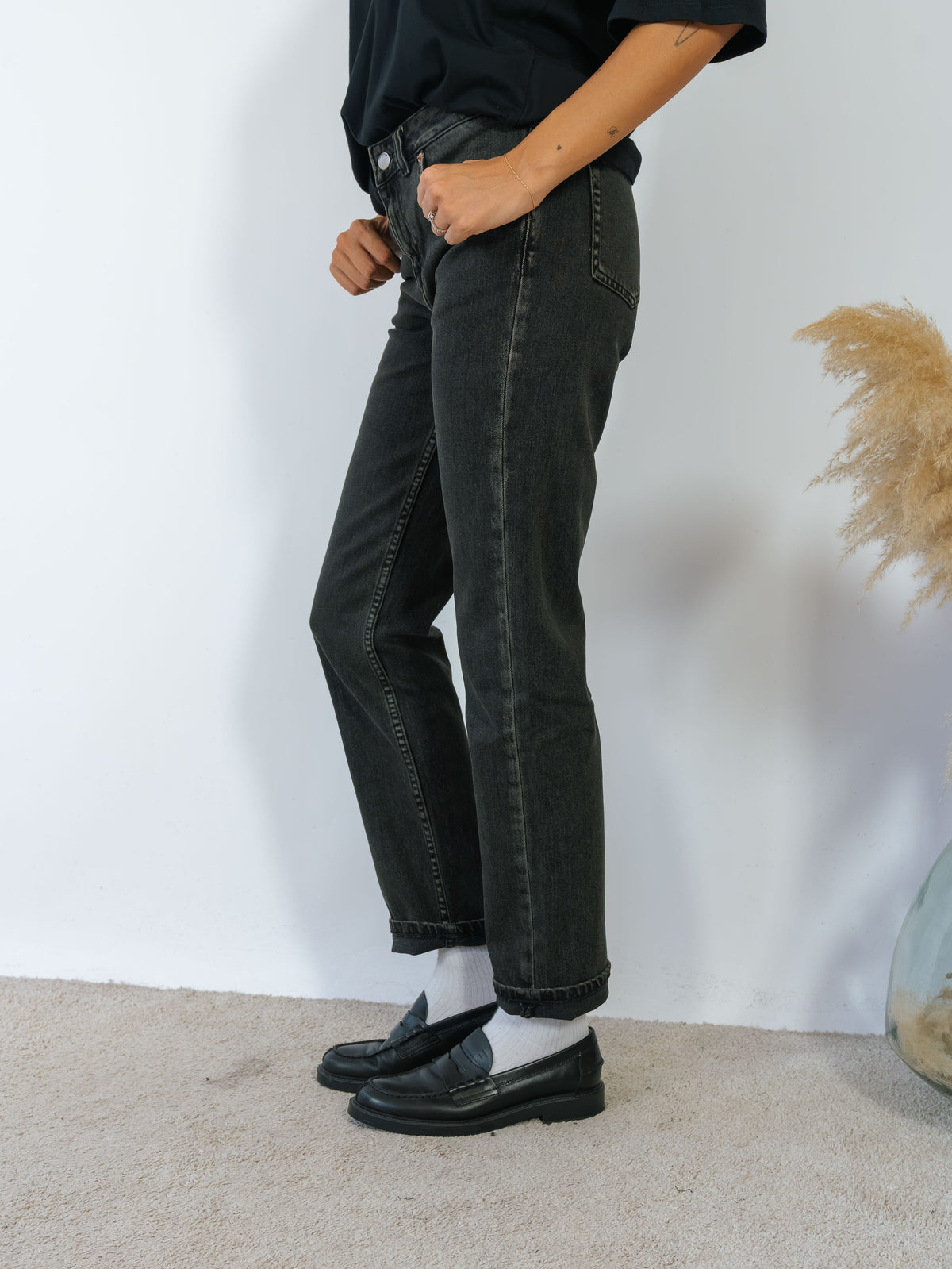 Jeans Mod. Straw Sigaretta Nero Dr.Denim