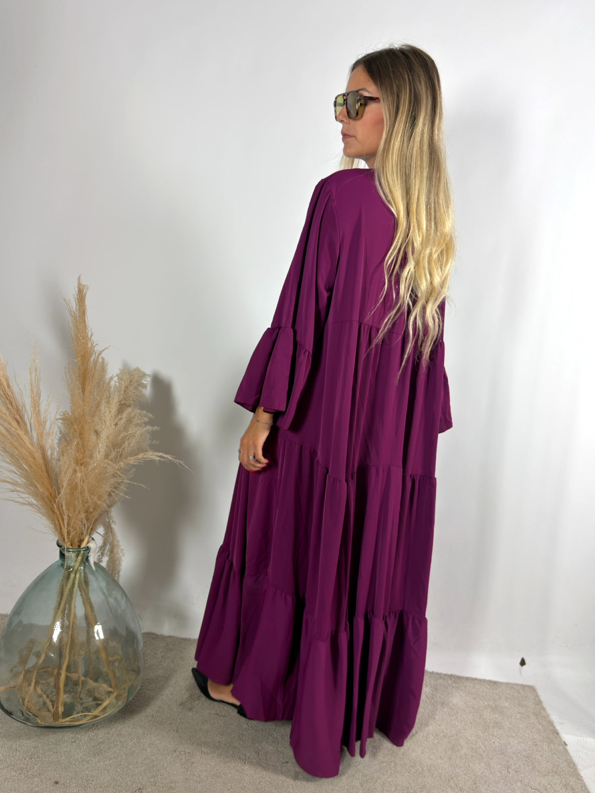 Maxi Abito Chemisier Balze +colori