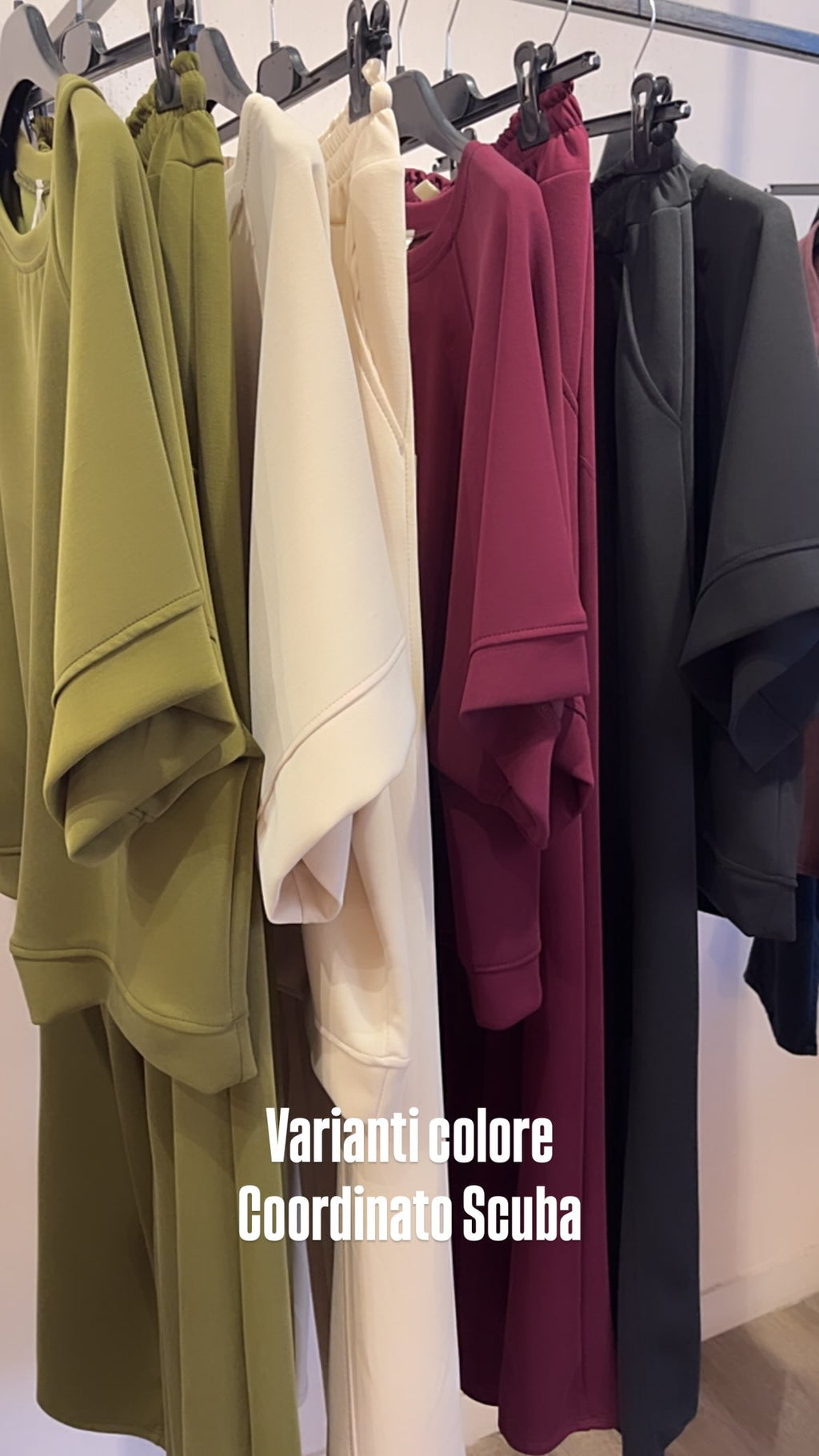Coordinato Tuta Scuba +colori