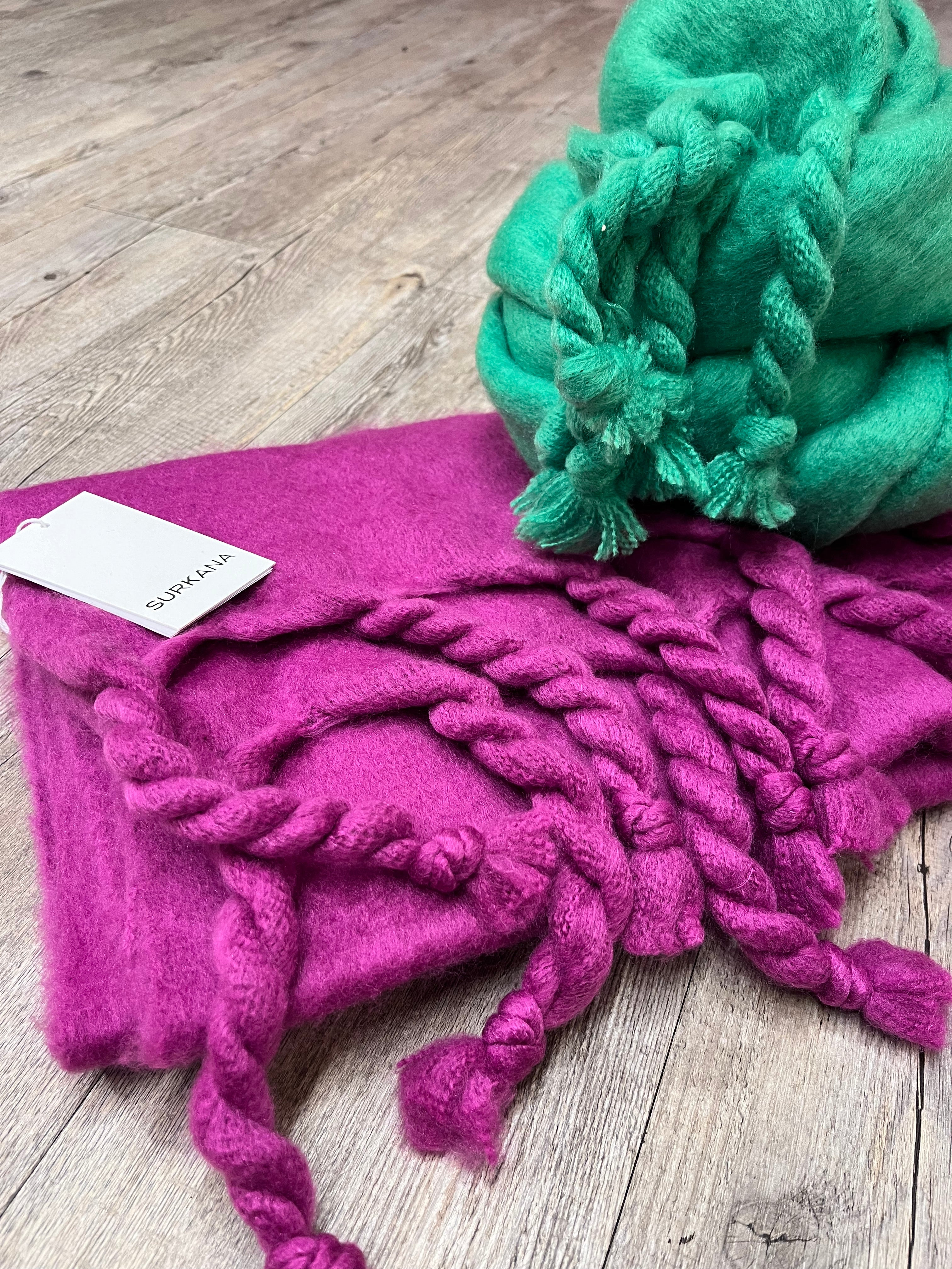 Maxi Sciarpa Trecce Surkana +colori