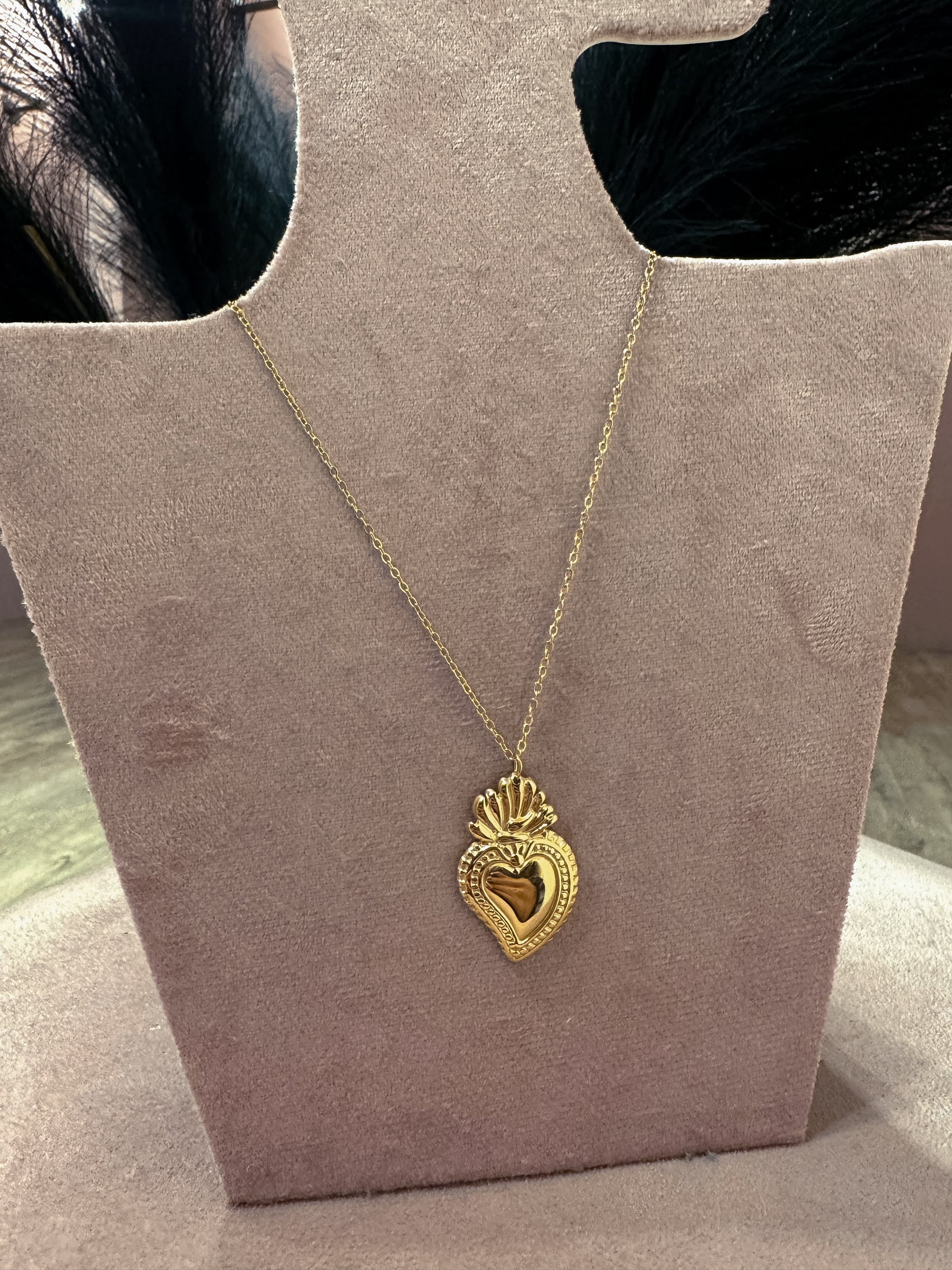 Collana Cuore Sacro Grande +Colori