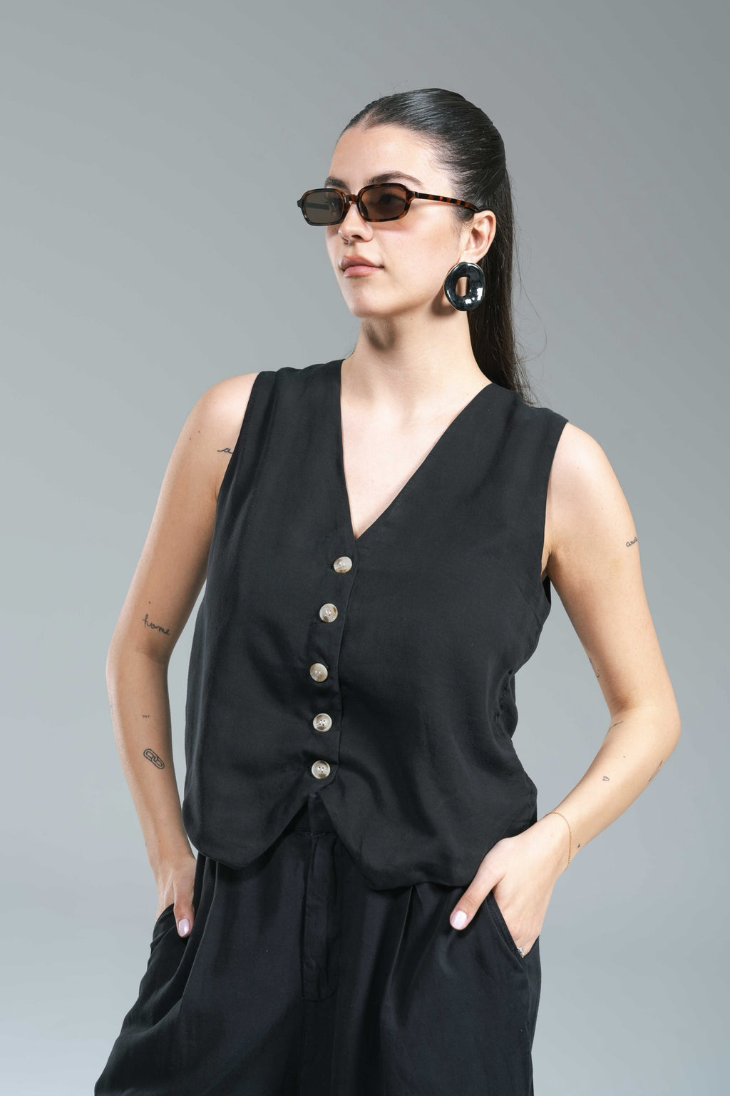 Gilet Viscosa Lavata Wild Pony