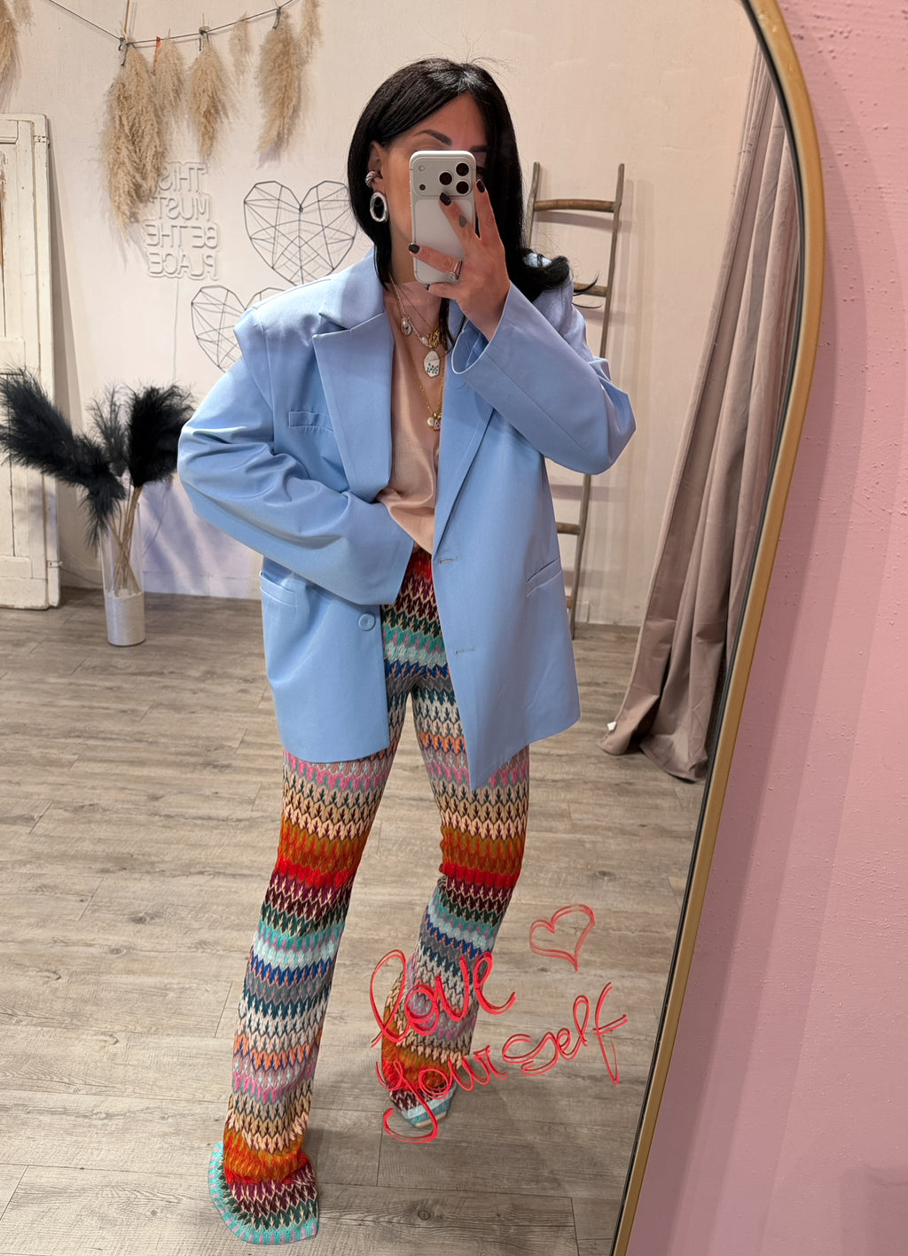 Blazer Oversize Elegance Azzurro Kostumn1