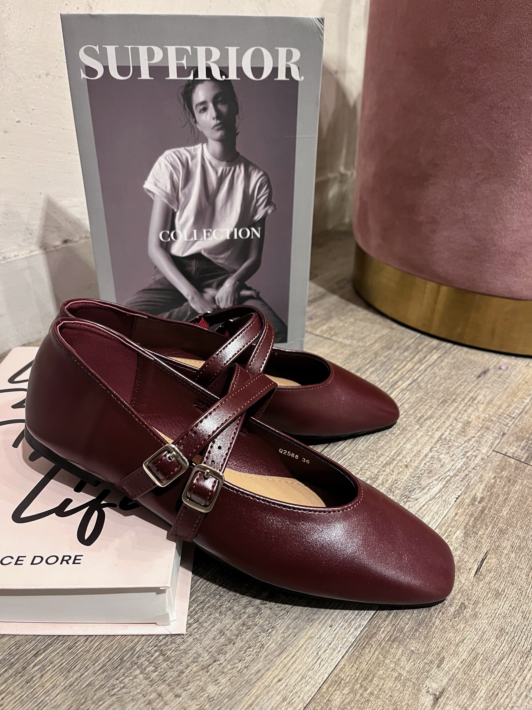 Ballerina Bordeaux Fibbie