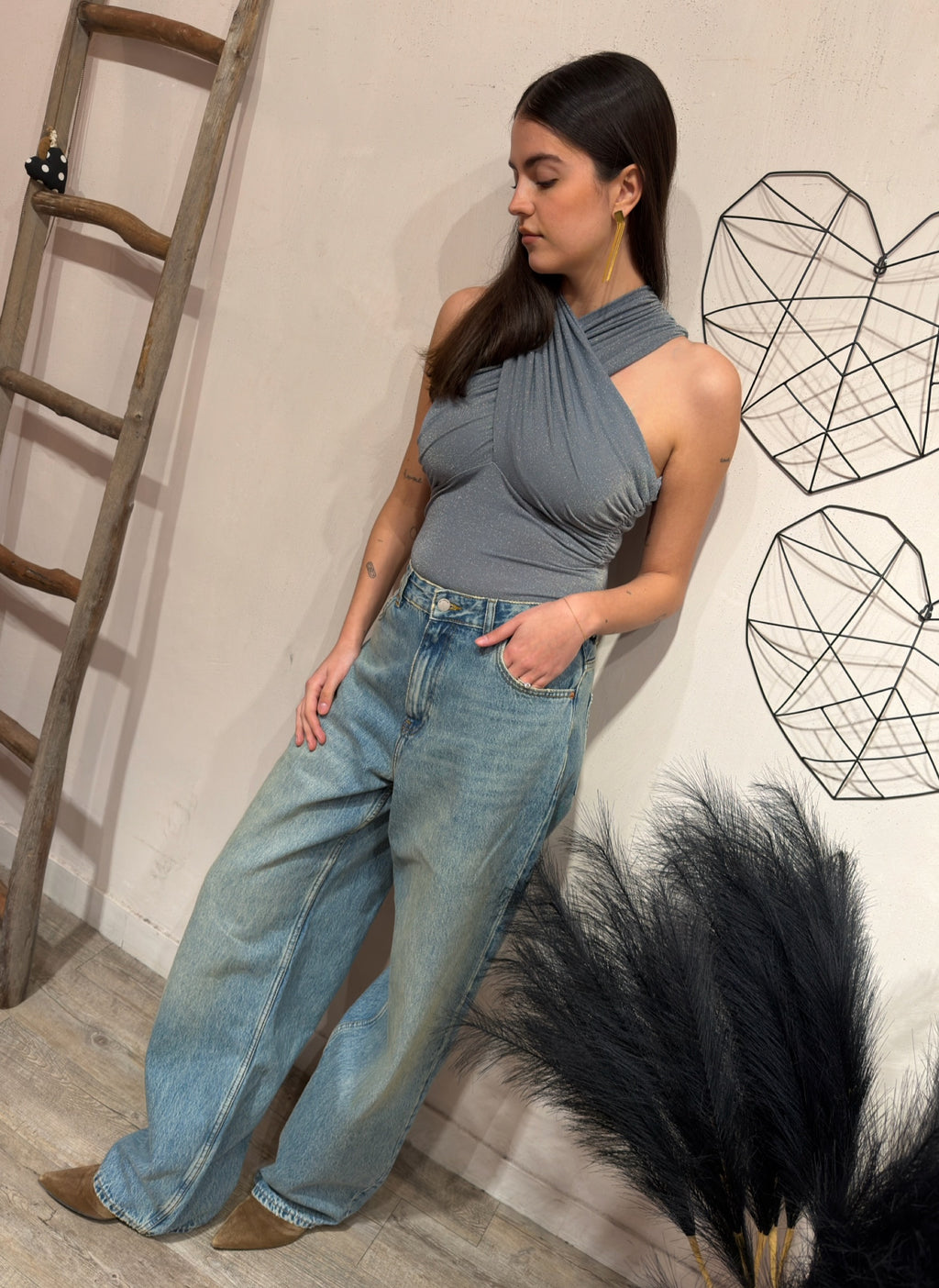 Body Lurex Jeans Kontatto