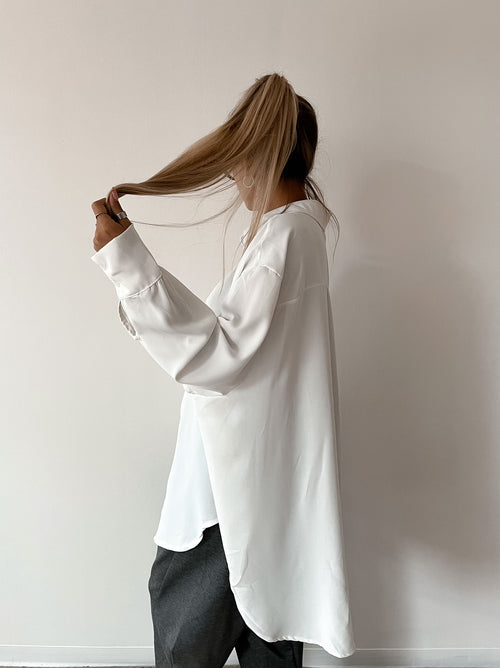 Maxi Camicia Drusilla Bianco