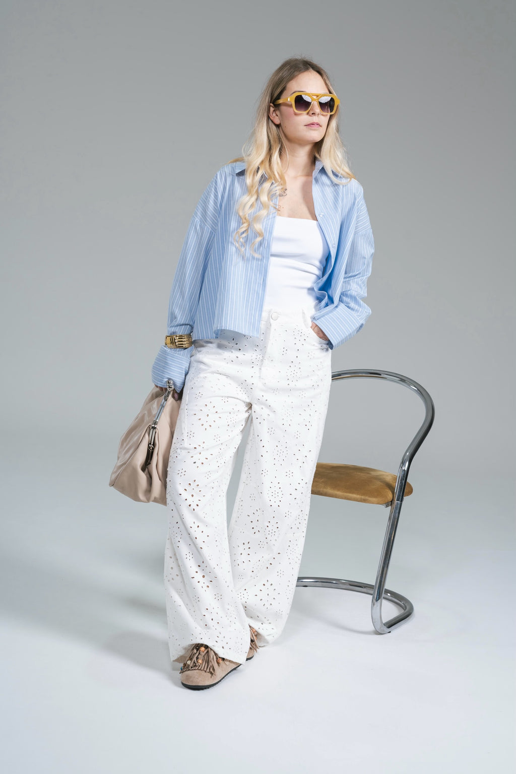 Maxi Clutch Bottega Sabbia