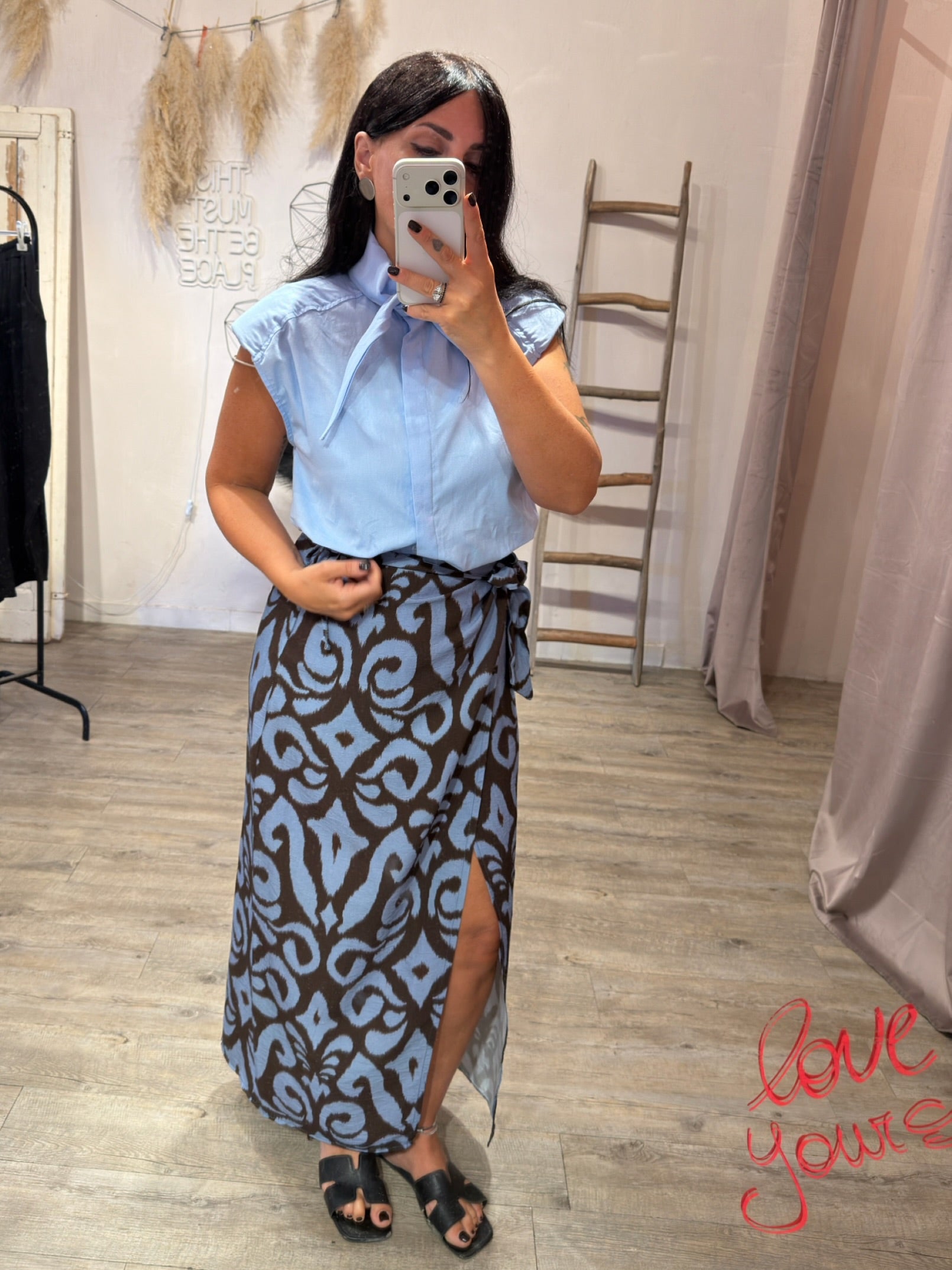 Camicia Collo Fiocco Oxford Kontatto