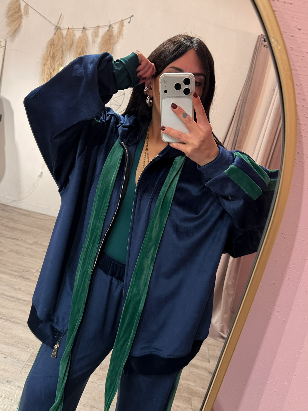 Set Tuta Ciniglia Blu/Verde Kostumn1