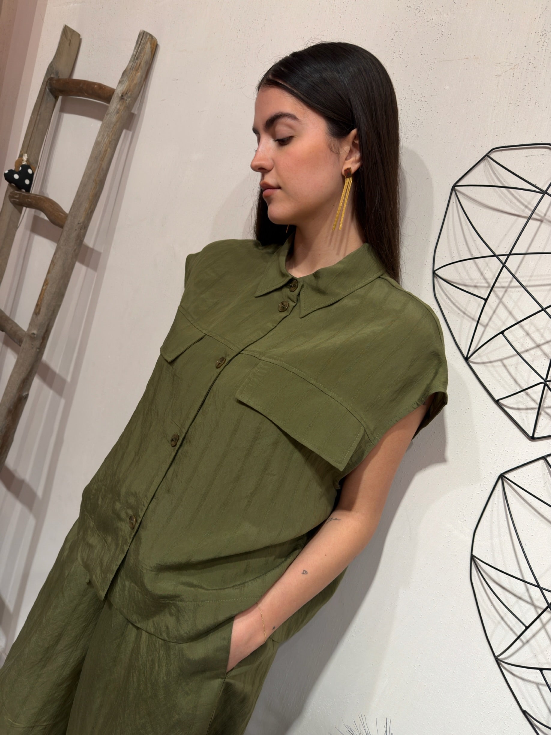 Camicia Tasche Militare Kontatto