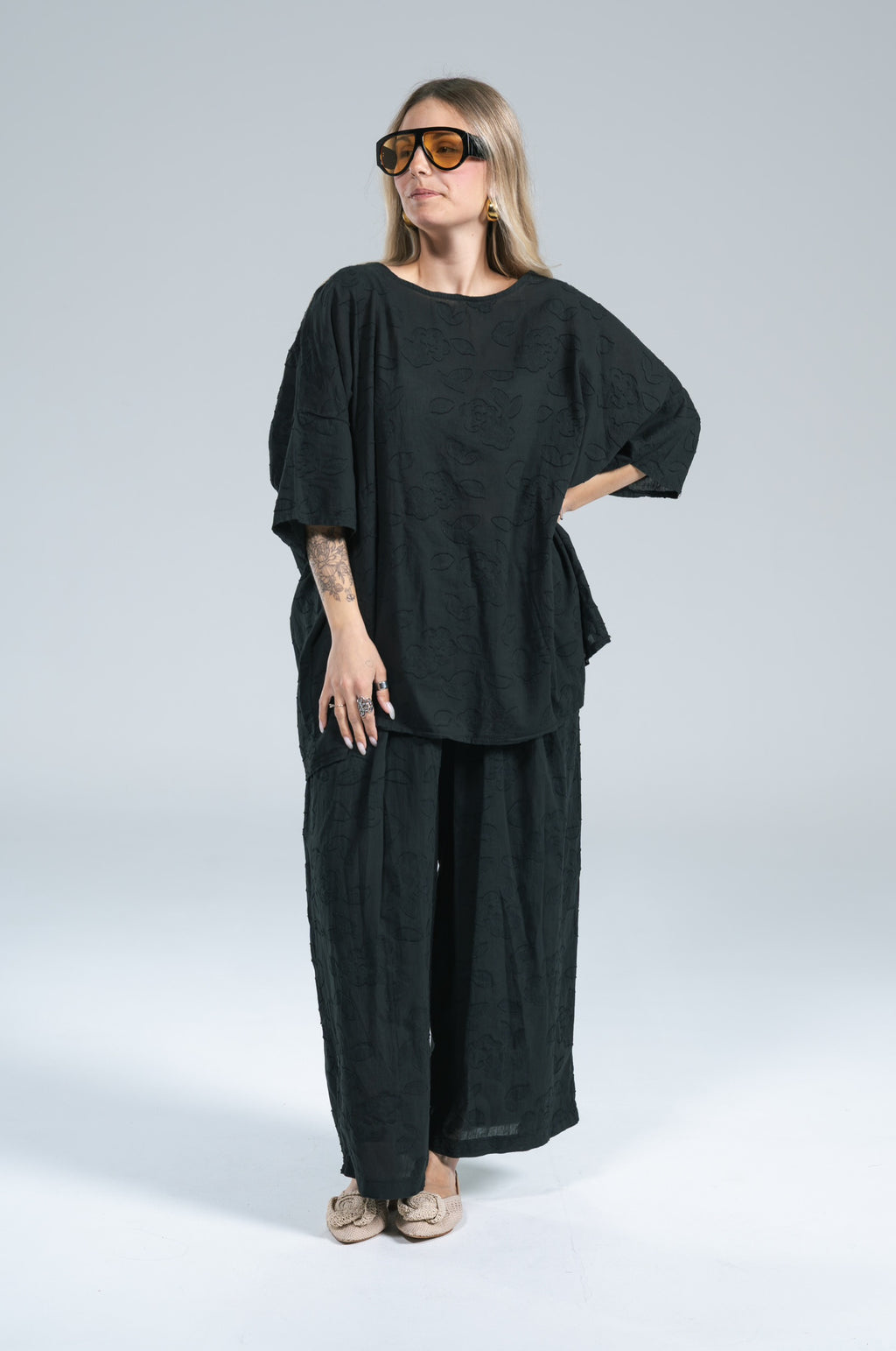 Blusa Miranda Ricamo Nero