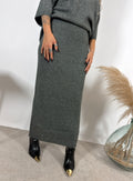 Gonna Tubo Maglia Grigio Glamorous