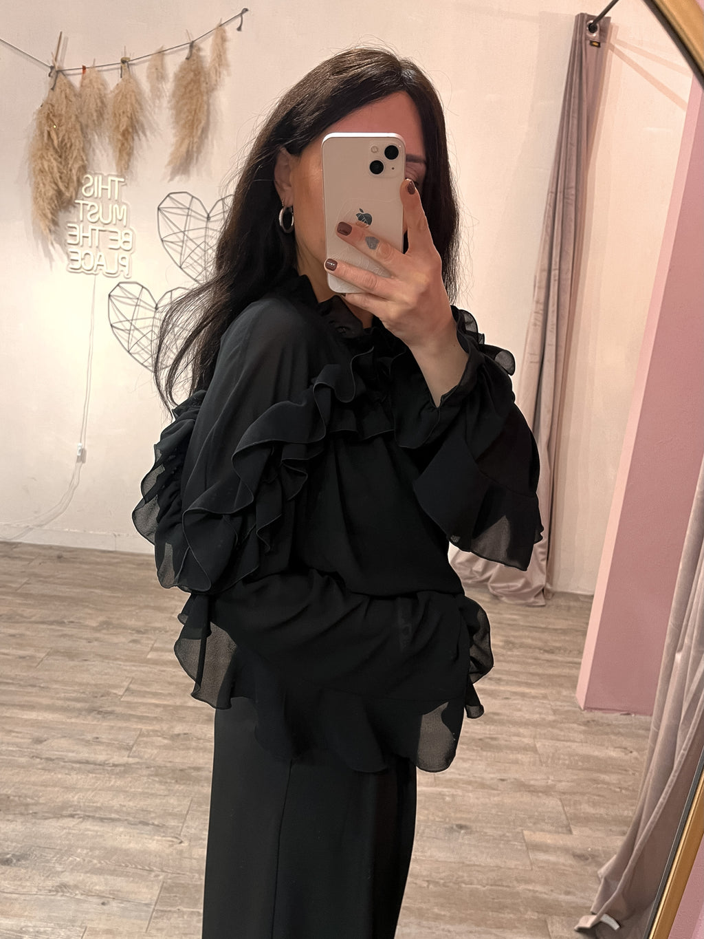 Blusa Rouches Cipria Kostumn1