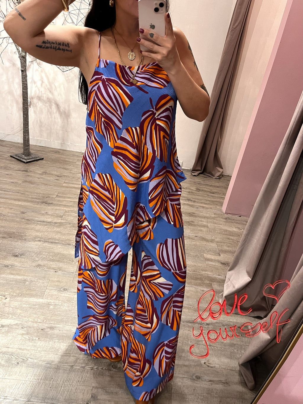 Maxi Canotta Asimmetrica Fluida +colori